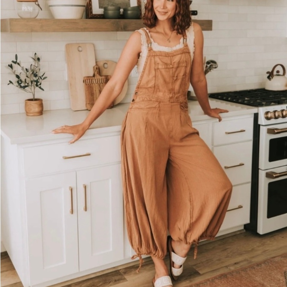 Free People Follow The Sun Overalls - Picture 2 of 4